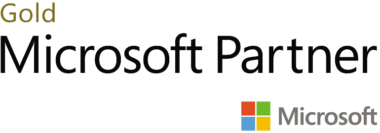 gold Microsoft partner award logo