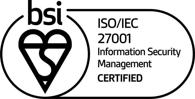 BSI ISO certified logo on transparent background