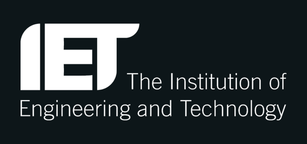 IET logo on black background